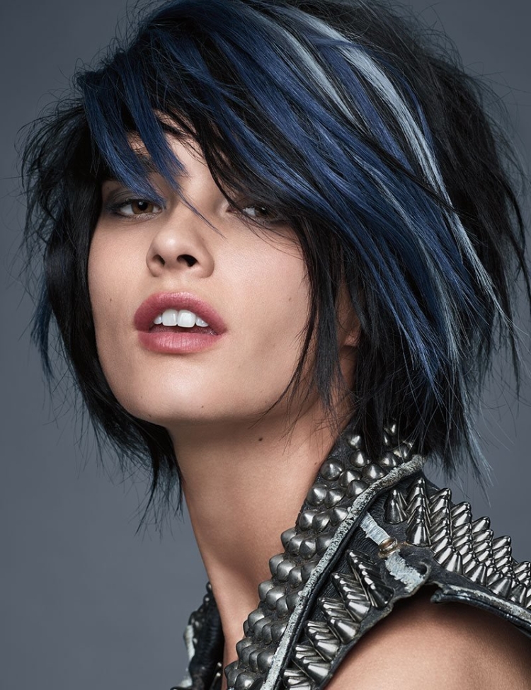 Coloration pour photo cheveux noirs courts