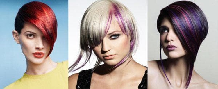 Mèches colorées pour cheveux courts