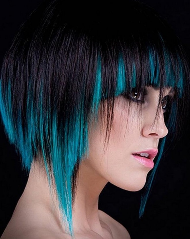Coloration pour photo cheveux noirs courts