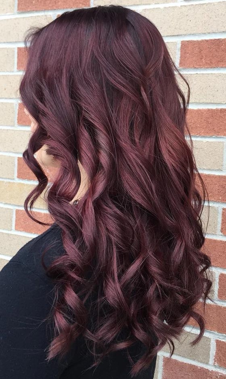 Photo couleur de cheveux acajou