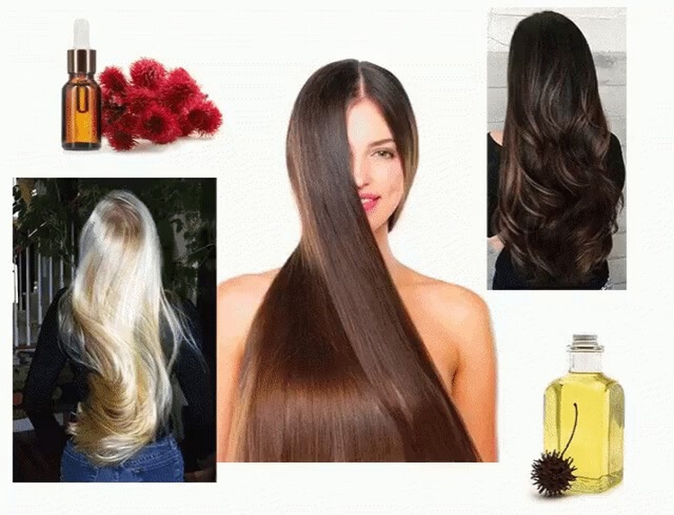 Huile de ricin pour cheveux à la maison