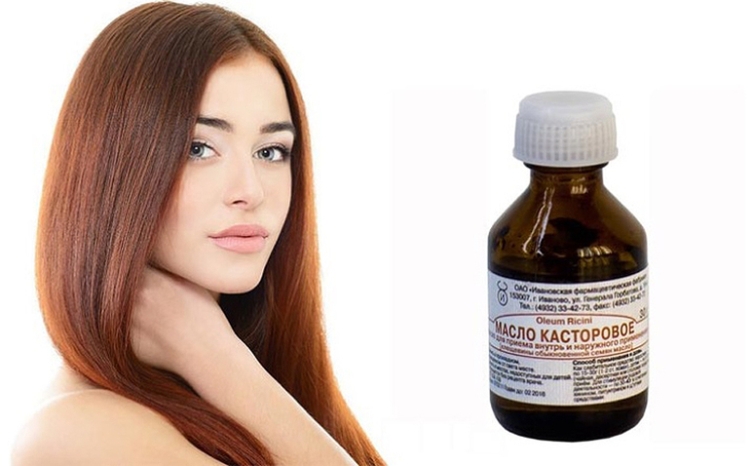 Huile de ricin pour cheveux à la maison