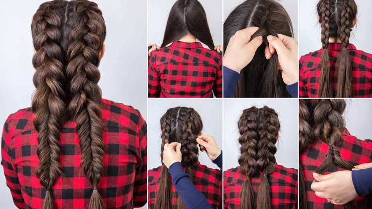 Comment tresser deux tresses latérales de vous-même