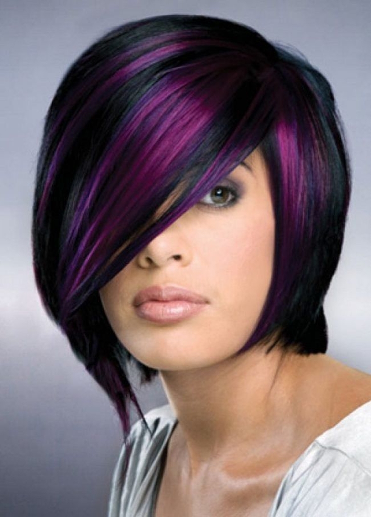 Mèches colorées pour cheveux courts