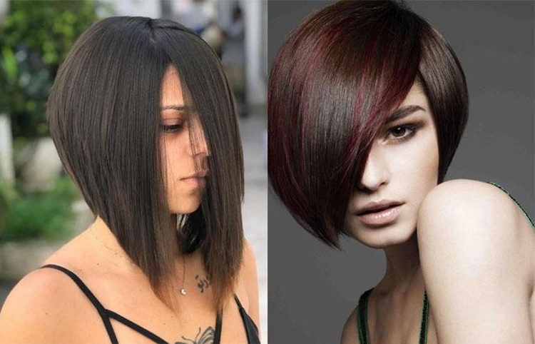 Coupes de cheveux asymétriques pour cheveux longs