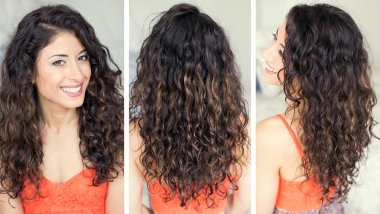 Coupe de cheveux pour cheveux longs avec une frange
