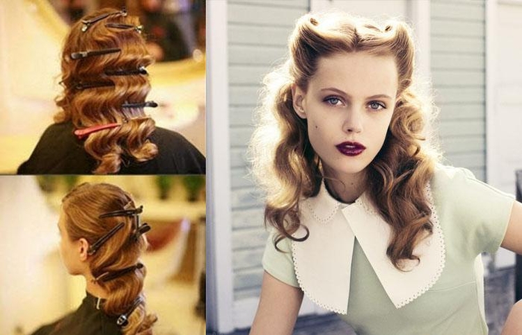 Coiffure avec boucles pour cheveux mi-longs