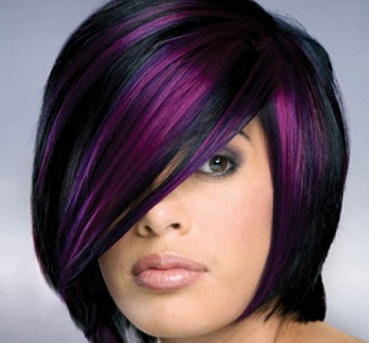 Mèches colorées pour cheveux courts