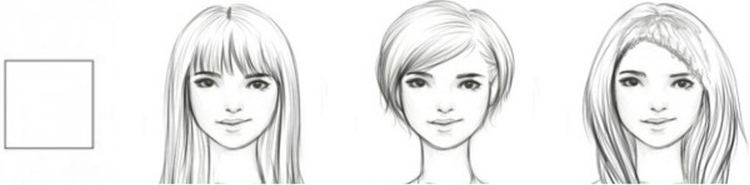 Coupe de cheveux pour cheveux mi-longs avec frange