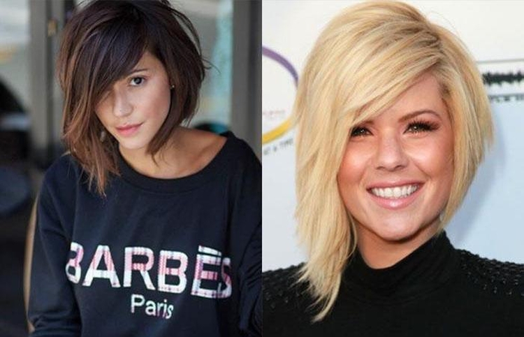 Coupes de cheveux asymétriques pour cheveux longs