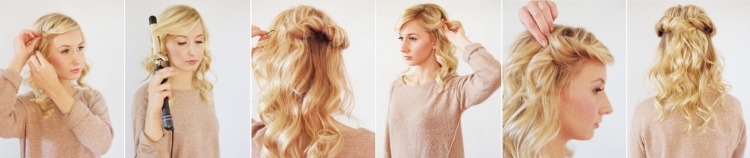 Coiffures légères aux cheveux dénoués
