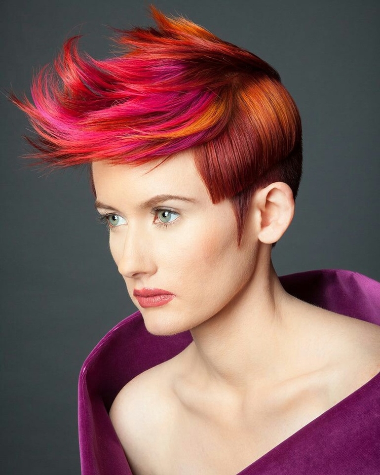 Coloration pour photo cheveux noirs courts