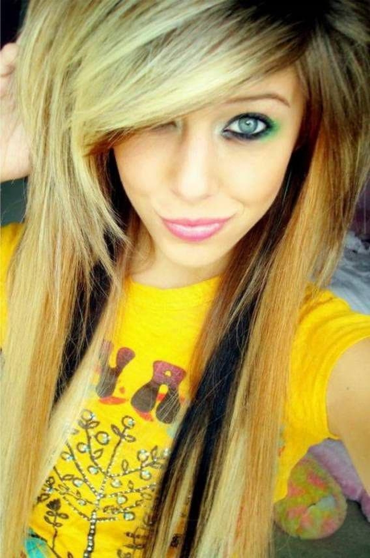 Coupes de cheveux asymétriques pour cheveux longs
