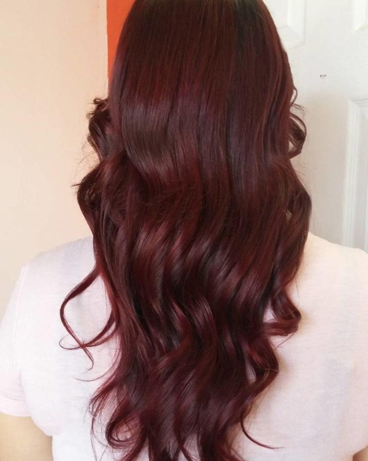 Photo couleur de cheveux acajou