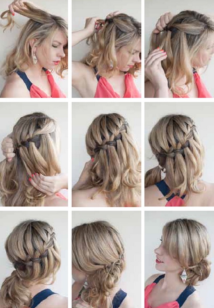 Coiffage du soir pour cheveux courts
