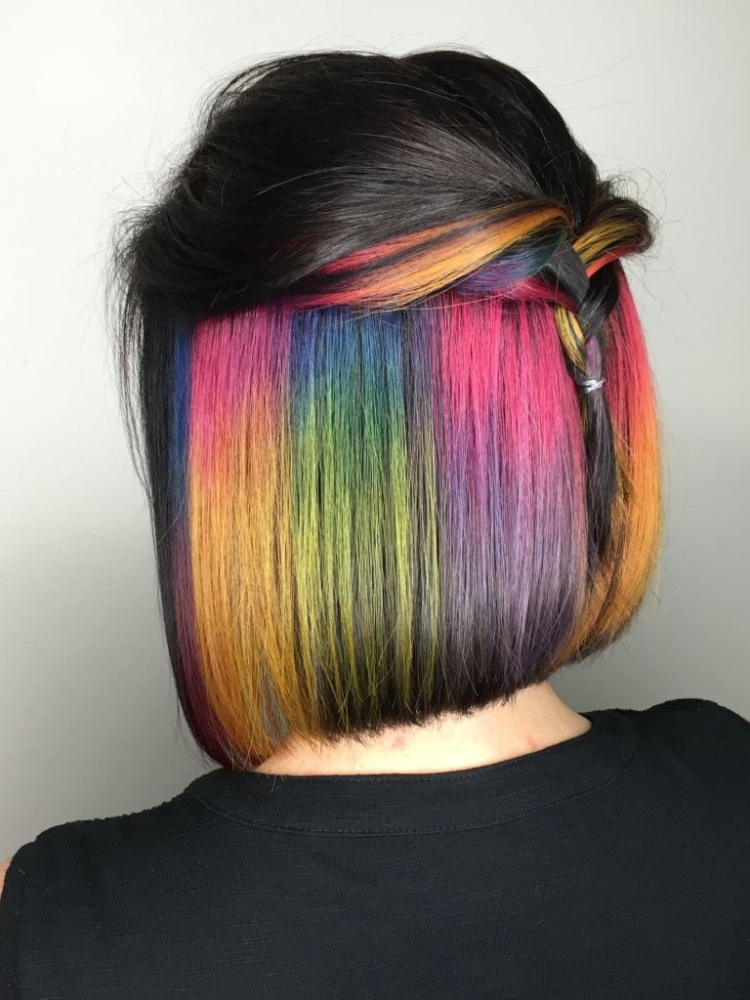 Coloration pour photo cheveux noirs courts