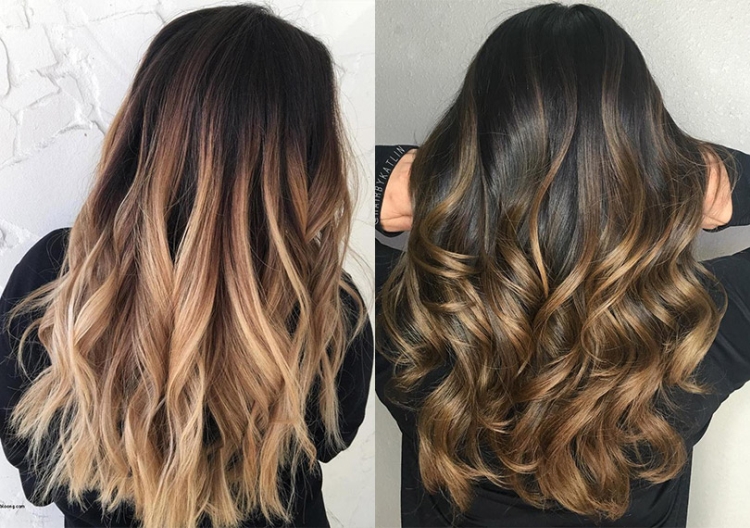 Coloration complexe des cheveux pour les brunes photo