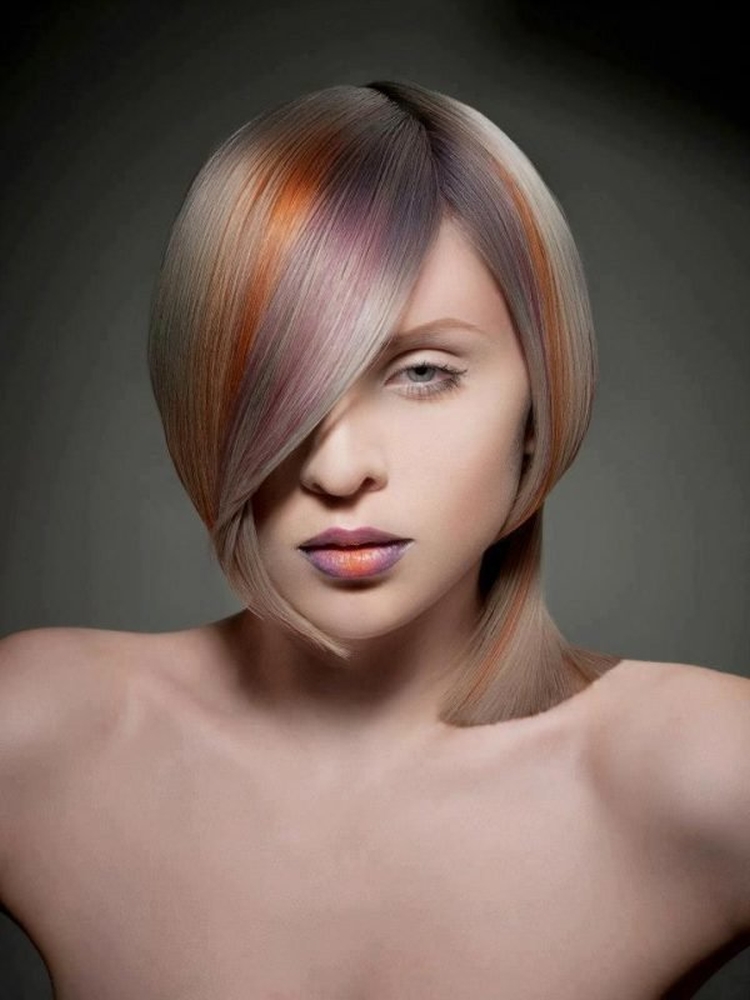 Mèches colorées pour cheveux courts