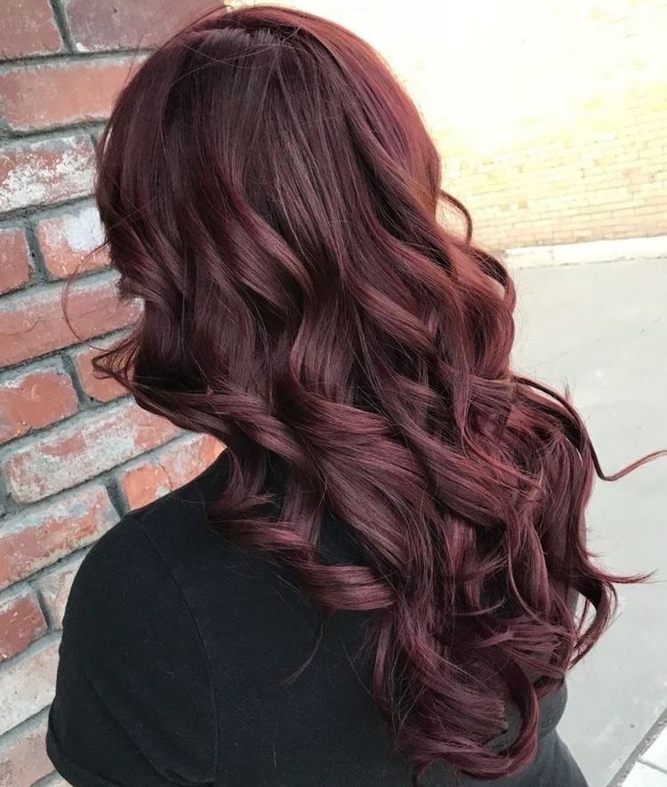 couleur de cheveux bordeaux