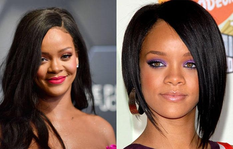Coupes de cheveux asymétriques pour cheveux longs