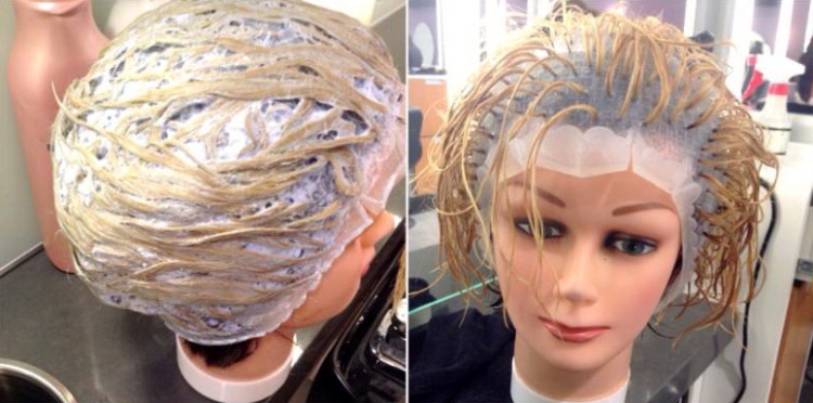 Mèches colorées pour cheveux courts