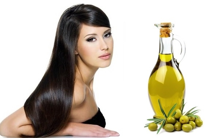 Application d'huile d'olive pour les cheveux