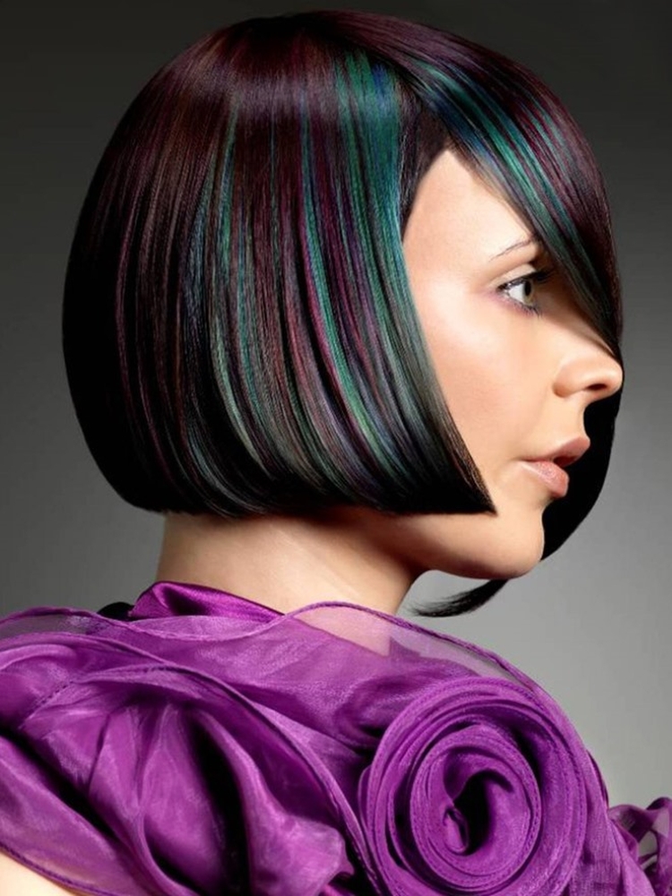 Coloration pour photo cheveux noirs courts