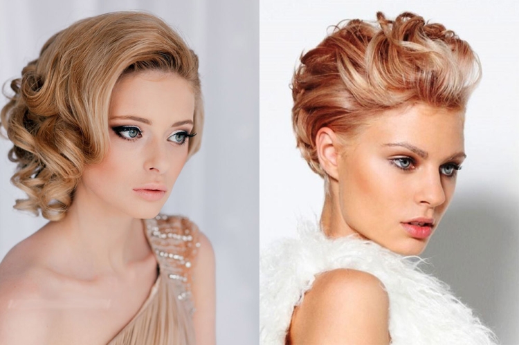 Coiffage du soir pour cheveux courts