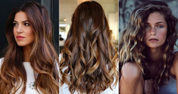 Coloration complexe des cheveux pour les brunes photo