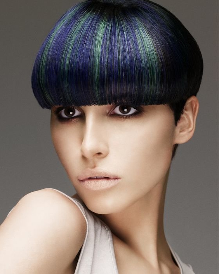 Mèches colorées pour cheveux courts