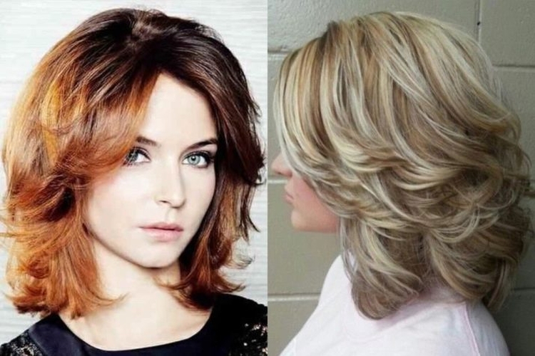 Coupe de cheveux pour cheveux mi-longs sans frange