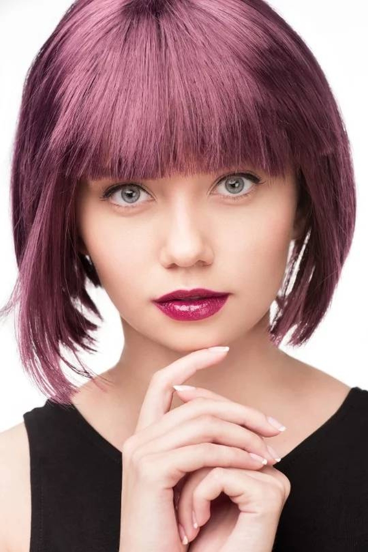 couleur de cheveux bordeaux