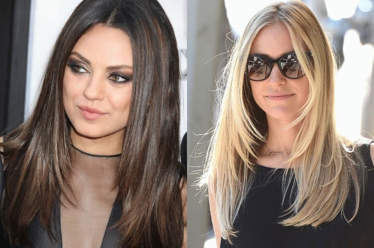 Coupe de cheveux pour cheveux longs sans frange