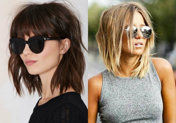Coupe de cheveux shaggy pour cheveux mi-longs