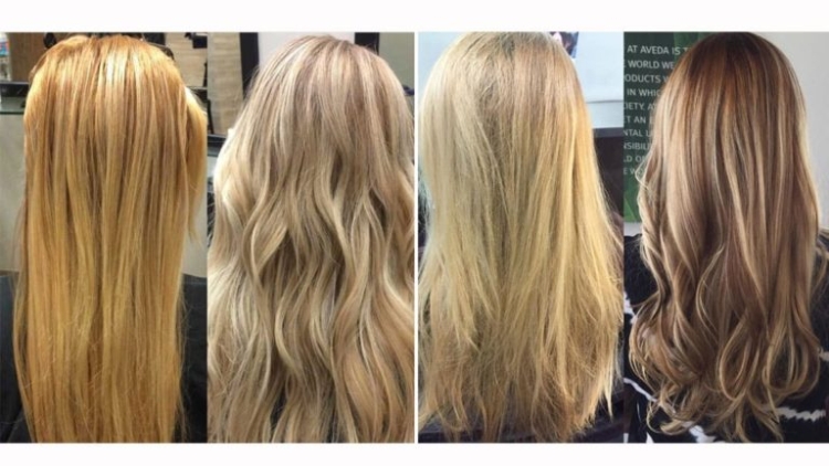 Tonification des cheveux photos avant et après