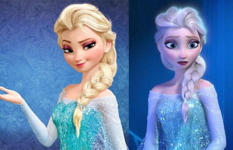 La coiffure d'Elsa de Frozen
