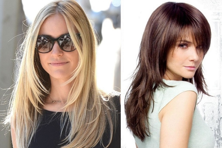 Échelle de coupe de cheveux pour cheveux longs