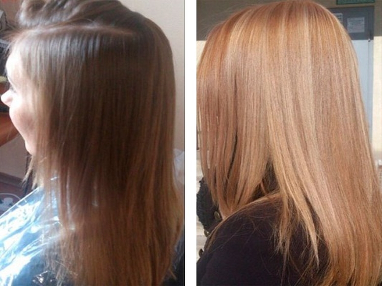 Tonification des cheveux photos avant et après