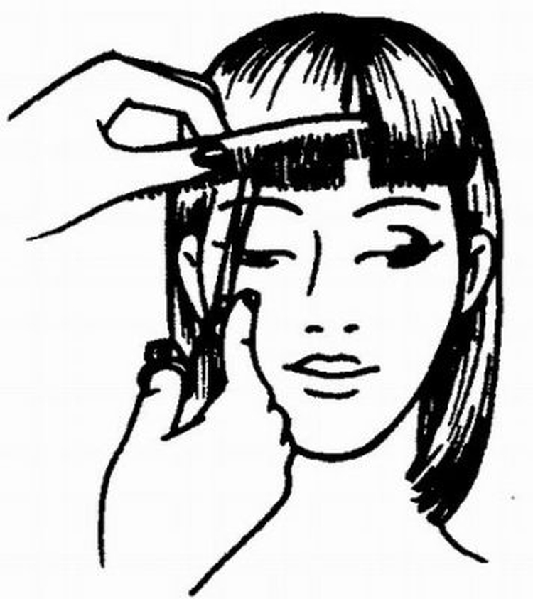 Coupe de cheveux avant et après