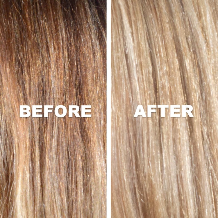 Tonification des cheveux photos avant et après