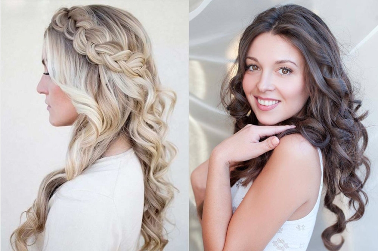 Coiffures aux cheveux bouclés