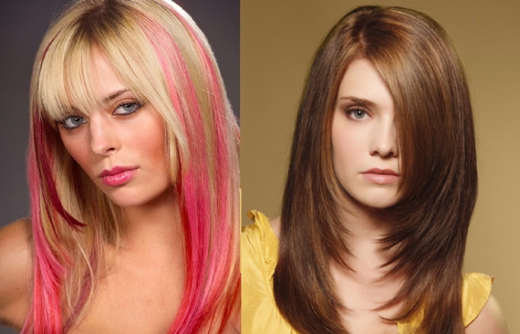 Échelle de coupe de cheveux pour cheveux longs