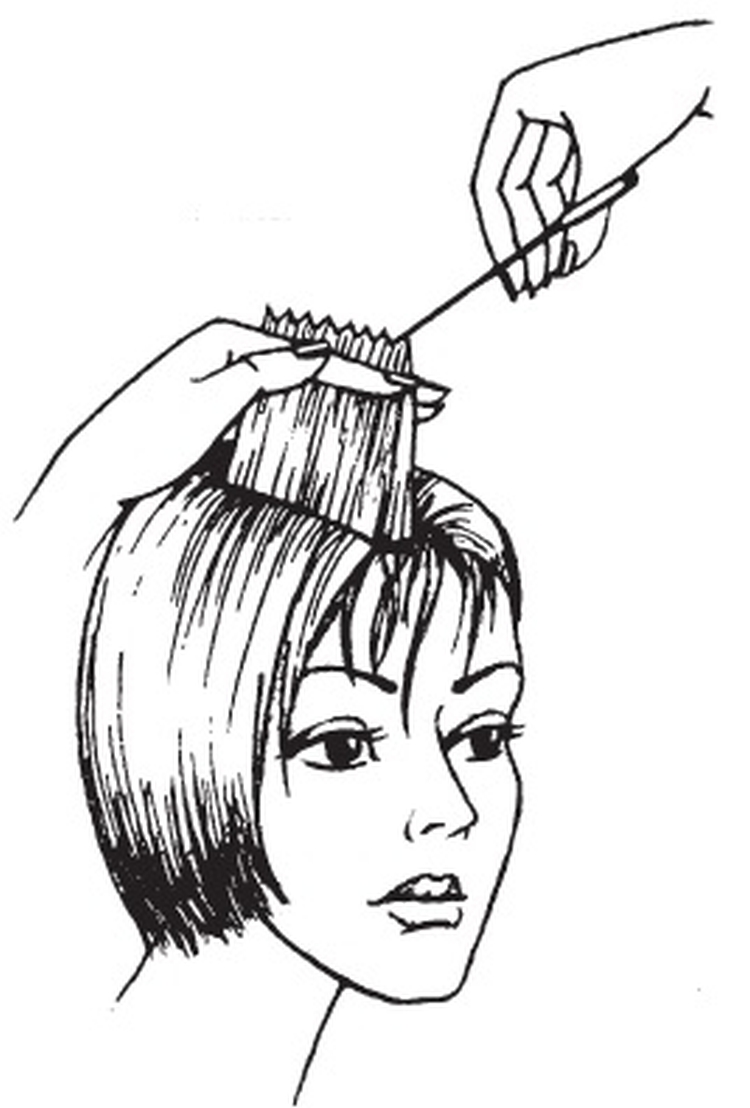 Coupe de cheveux avant et après