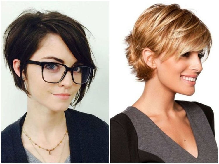 Coupe de cheveux pour cheveux courts ajoutant du volume à la photo