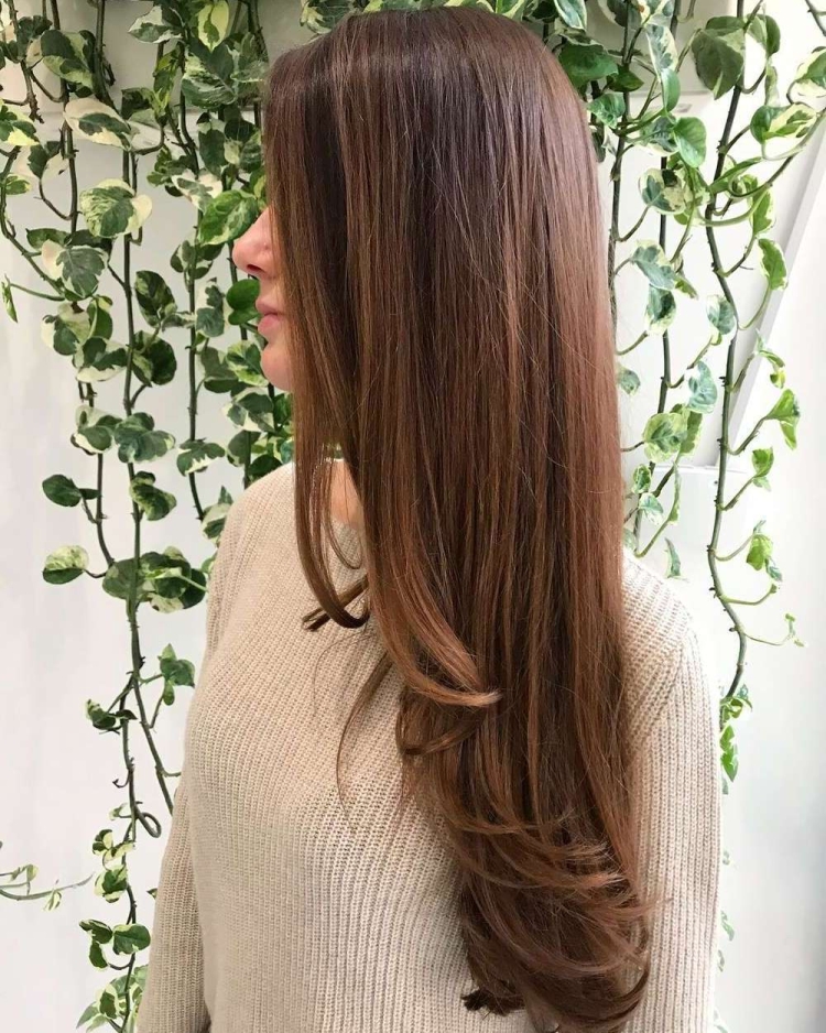 Échelle de coupe de cheveux pour cheveux longs