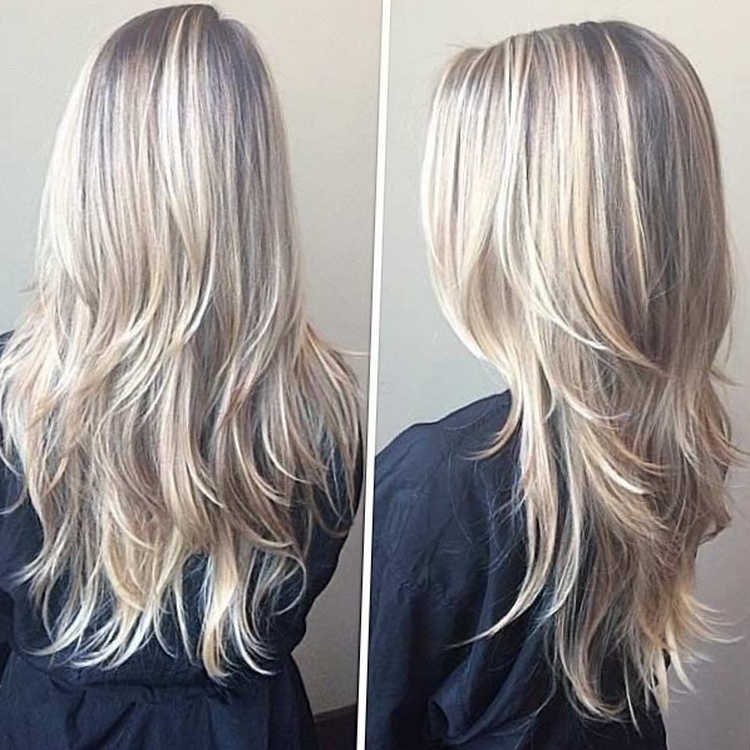 Échelle de coupe de cheveux pour cheveux longs