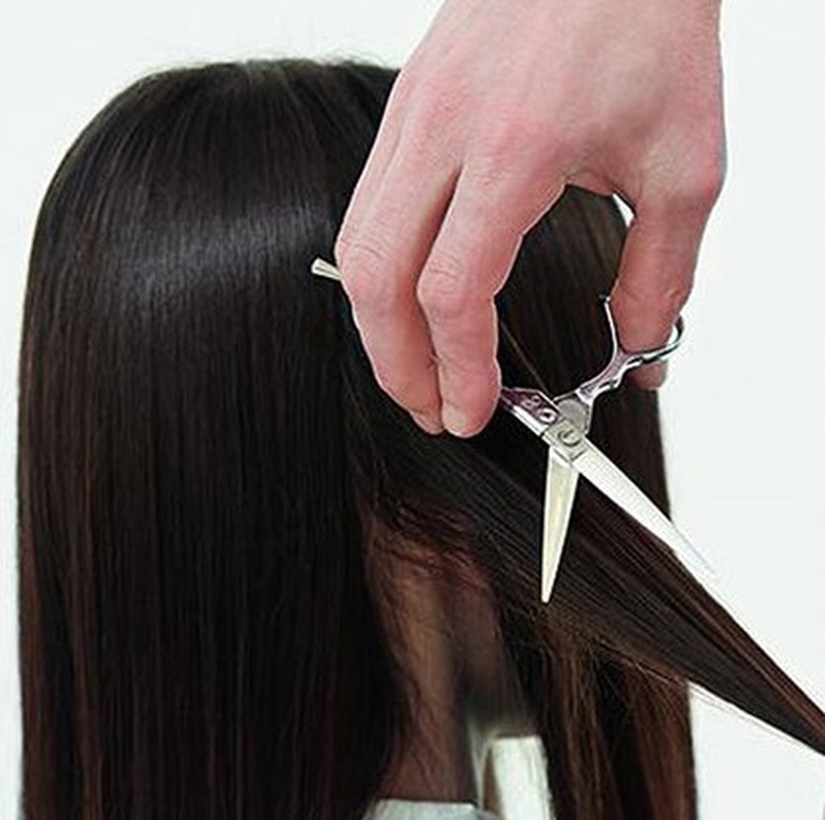 Coupe de cheveux avant et après