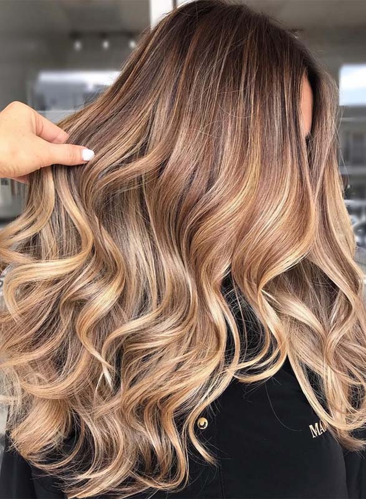 Cheveux bruns aux pointes blanches