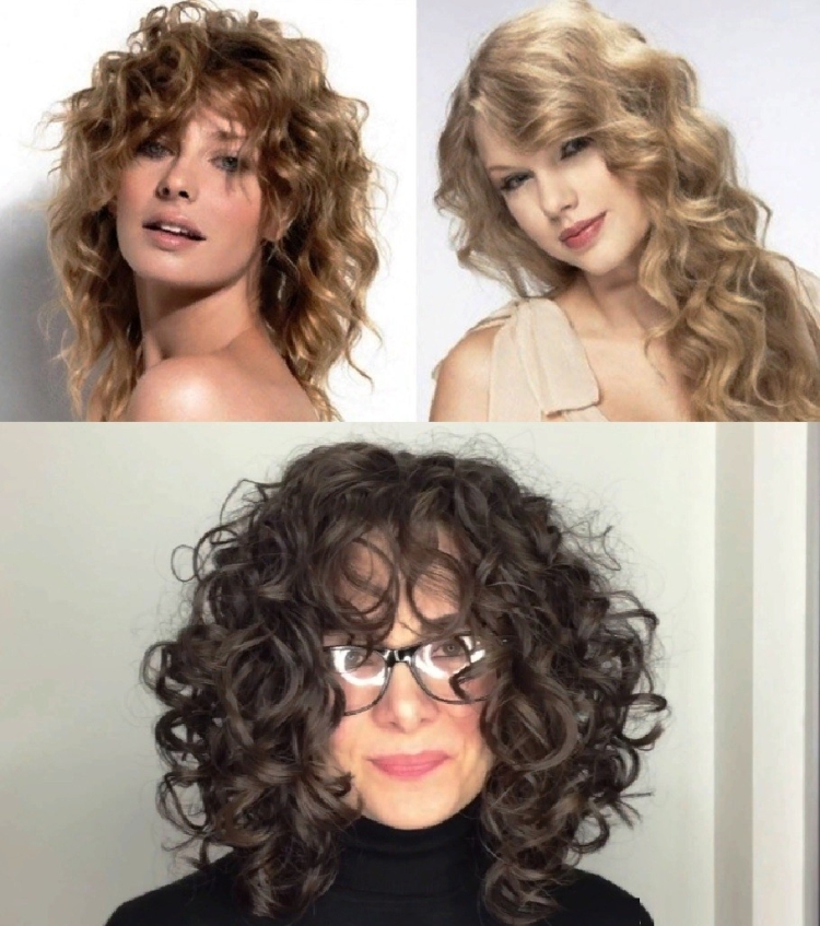 Chimie légère pour une photo de cheveux moyens