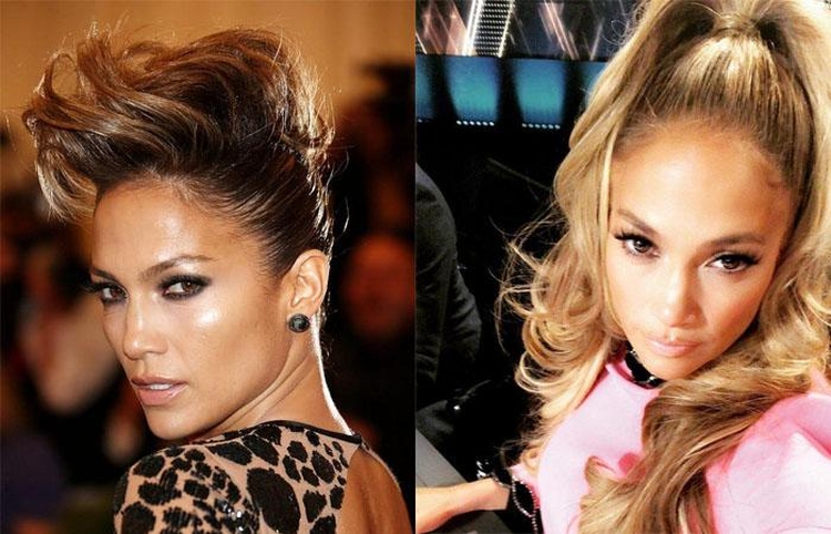 Coiffures hautes pour cheveux mi-longs